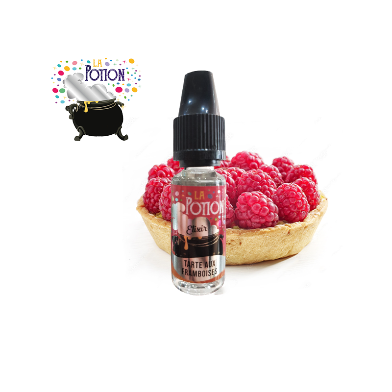 Tarte aux framboises La Potion, crème pâtissière, framboise